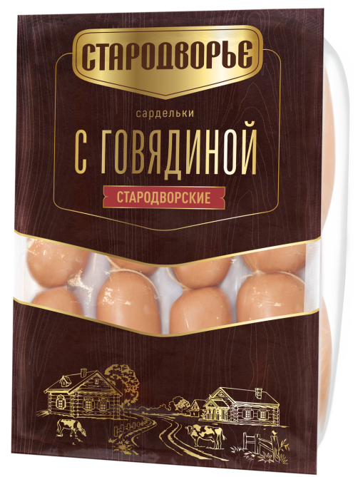Сардельки Стародворье Говяжьи мясные, ~1.6кг