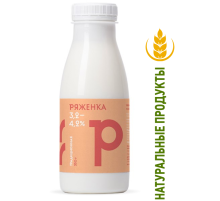Ряженка Братья Чебурашкины 3.2-4.2%, 330г