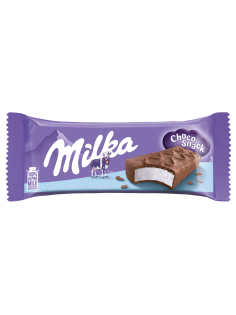 Пирожное бисквитное Milka крем и цельное молоко в молочном шоколаде, 27г