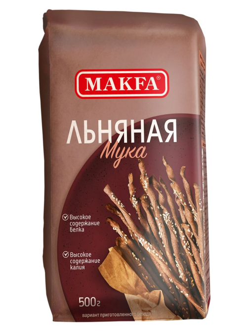 Мука Makfa льняная, 500г