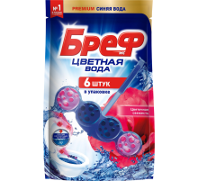 Блок туалетный Бреф Цветочная свежесть (50г x 6шт), 300г
