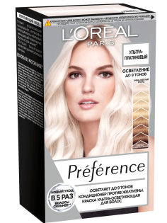 Краска для волос L'Oreal Preference 950 Ультра платиновый, 242г
