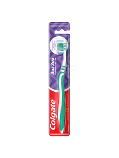 Зубная щетка Colgate Зиг Заг многофункциональная, средней жесткости розовая