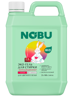 Эко-гель для стирки Nobu Color с кондиционером, 2л
