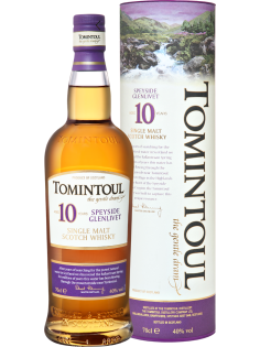 Виски шотландский Tomintoul Speyside glenlivet 10 лет в подарочной упаковке, 0.7л