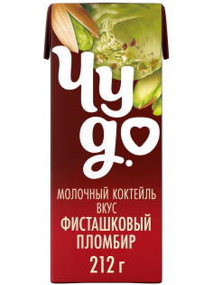 Коктейль молочный Чудо со вкусом Фисташковый пломбир 2%, 200мл