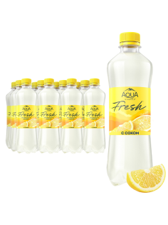 Вода Aqua Minerale Fresh с соком лимона негазированная, 500мл x 12 шт
