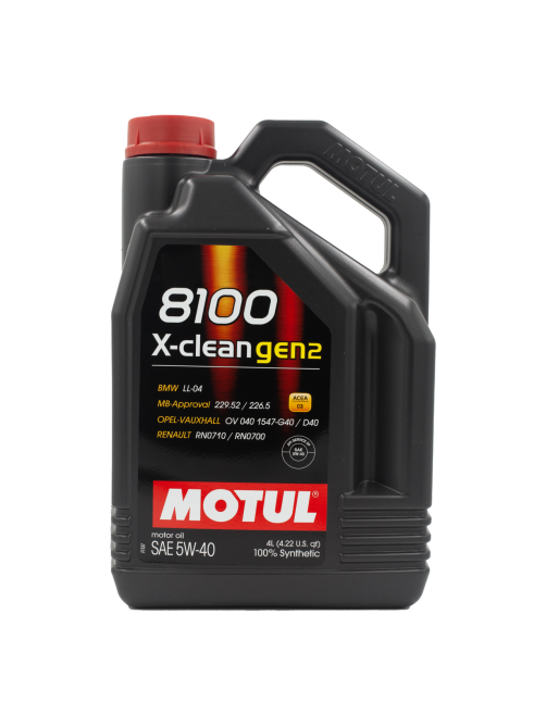 Масло моторное Motul 8100 X-Clean Gen 2 5W40, 4л