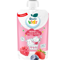 Творог детский ФрутоKids ягодный пломбир 4.2%, 90г
