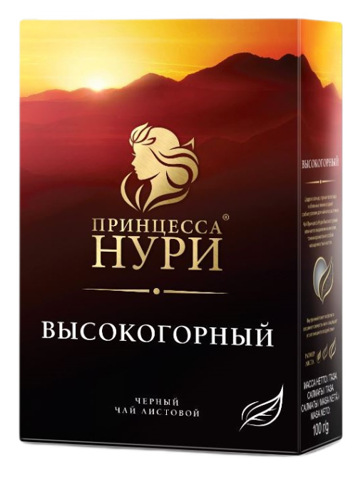Чай черный Принцесса Нури высокогорный листовой, 100г
