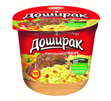Пюре картофельное Доширак со вкусом мяса, 40г