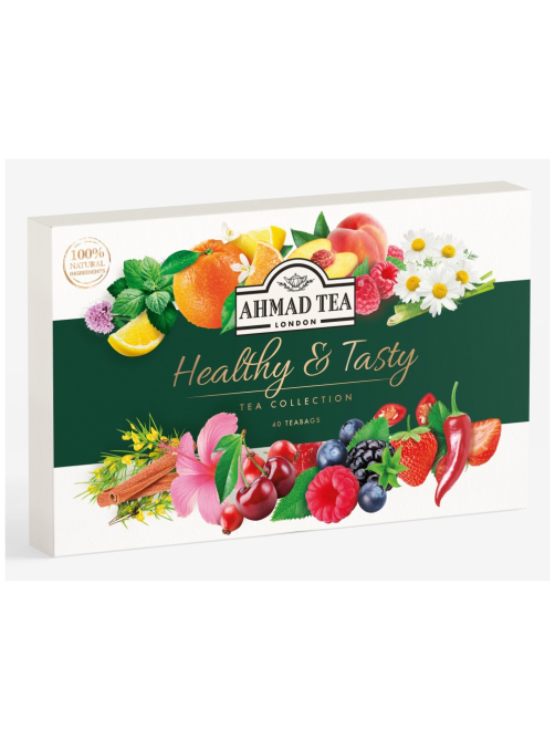 Чай травяной Ahmad Tea Healthy&Tasty ассорти 8 вкусов, 40шт