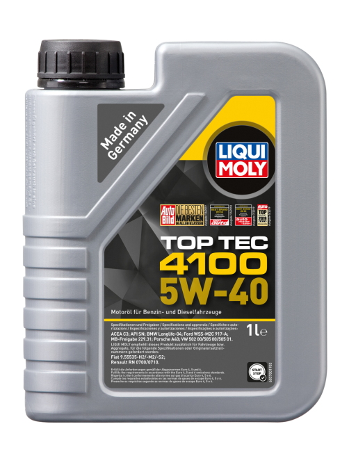 Масло моторное синтетическое Liqui Moly Top Tec 4100 5W-40, 1л
