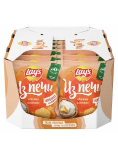 Чипсы Lay's Лисички в сметане из печи, 81г x 14 шт