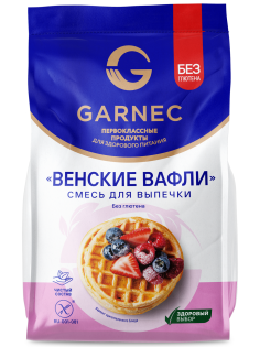 Смесь для выпечки Garnec Венские вафли без глютена, 200г