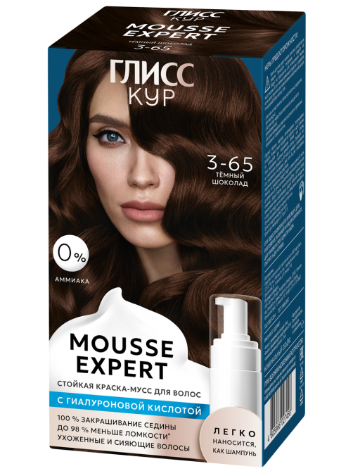 Краска для волос Глисс Кур Mousse Expert 3-65 темный шоколад