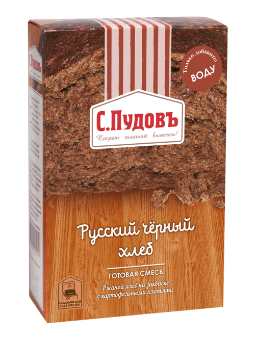 Смесь хлебная С.Пудовъ Русский черный хлеб, 500г