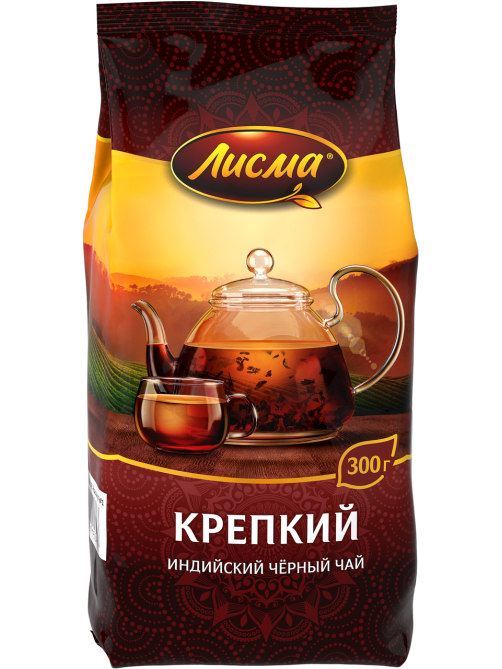 Чай черный Лисма крепкий листовой, 300г