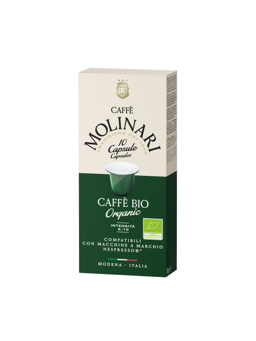 Кофе в капсулах Molinari Bio для кофемашин Nespresso 10шт, 50г