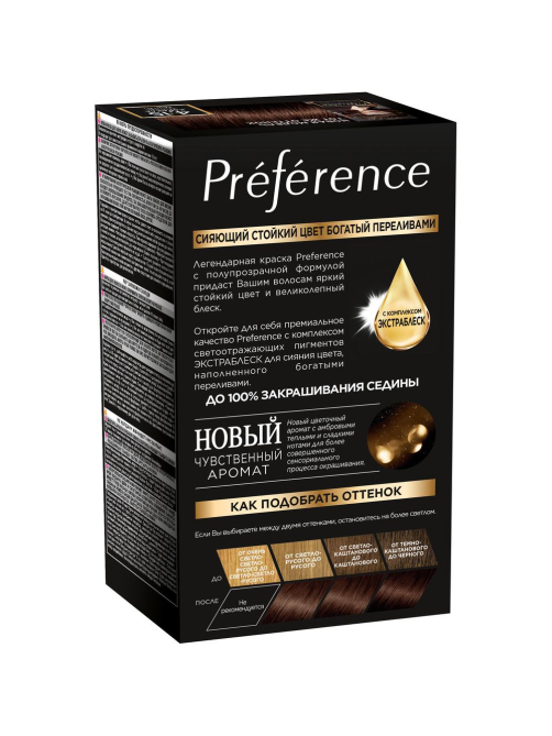 Краска для волос L'Oreal Preference 4.15 Каракас, 243мл