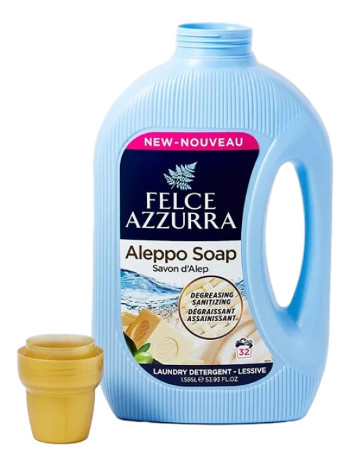 Жидкое моющее средство для стирки белья Felce Azzurra Алеппское мыло, 1.595л