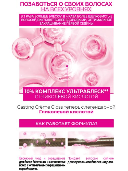 Краска-уход Casting Creme Gloss 603 Молочный шоколад, 184мл