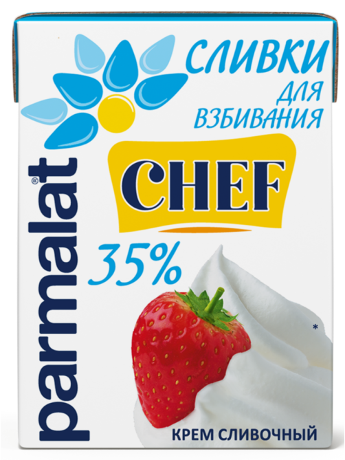 Сливки Parmalat для взбивания ультрапастеризованные 35%, 200г