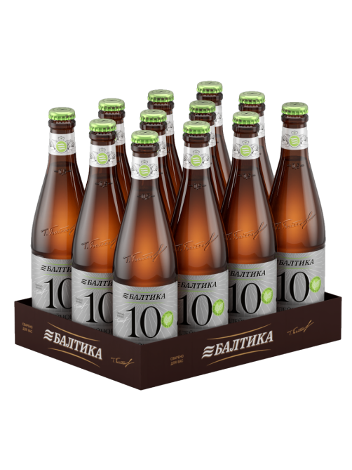 Пивной напиток Балтика №10 Юбилейное, 0.5л