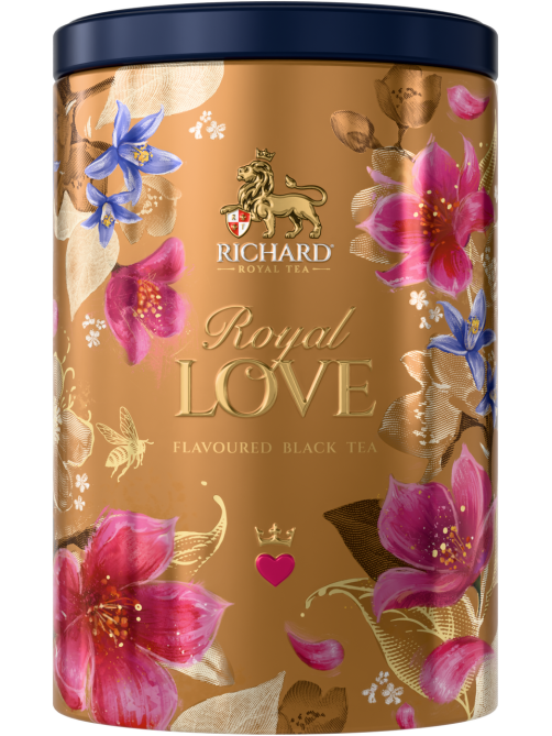 Чай Richard Royal Love чёрный цейлонский крупнолистовой с ароматом бергамота и ванили, 80г