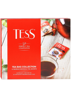 Чай Tess ассорти из 12 вкусов 60шт, 102г