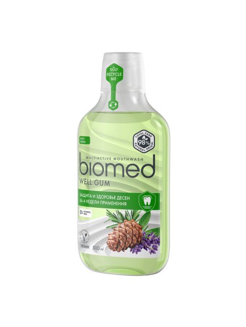 Ополаскиватель для полости рта Biomed Well Gum мята, 500мл