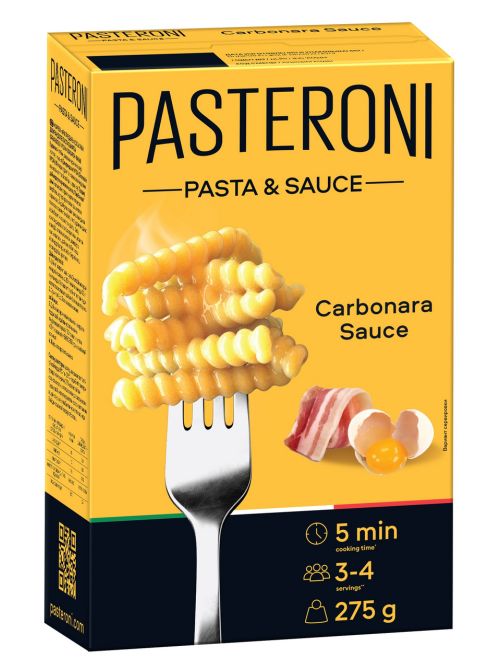 Макароны Pasteroni Джирандоле №124 соус карбонара, 275г