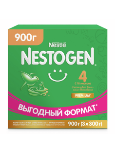 Смесь молочная детская Nestogen 4 с пребиотиками с 18 месяцев, 900г
