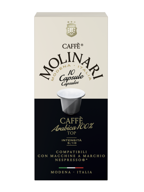 Кофе в капсулах Molinari Arabica для кофемашин Nespresso 10шт, 50г