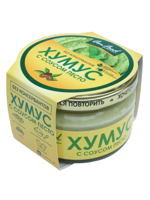 Хумус AmFood с соусом песто, 200г