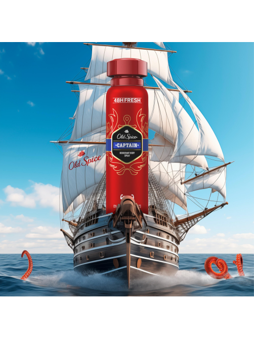 Дезодорант-спрей Old Spice Captain, 150мл