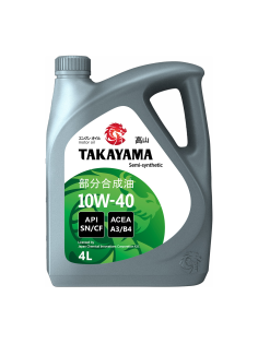 Масло моторное Takayama Sae 10W-40 полусинтетическое, 4л