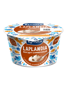 Йогурт Viola Laplandia с ржаным хлебом и корицей сливочный 7.1%, 180г