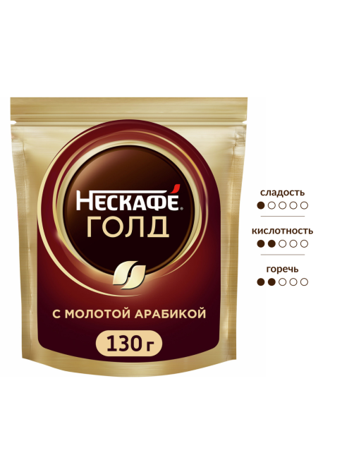 Кофе Нескафе Голд растворимый, 130г