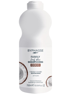 Шампунь Byphasse Family Fresh Delice Кокос, 750мл