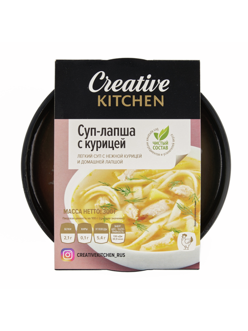 Суп Creative Kitchen лапша с курицей, 300г