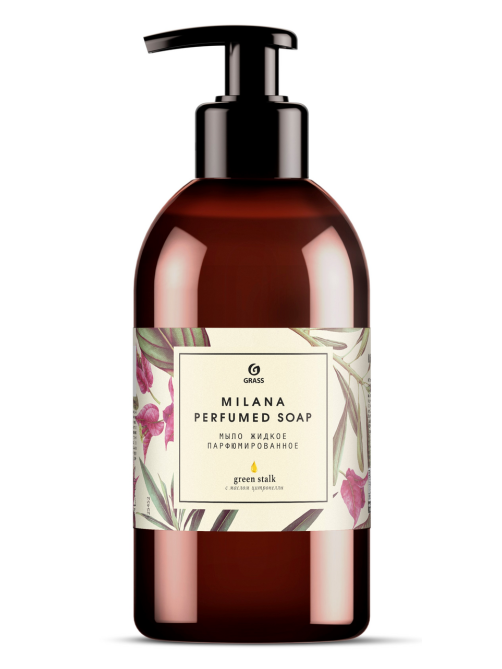 Мыло жидкое Grass Milana Green Stalk масло цитронеллы, 300мл