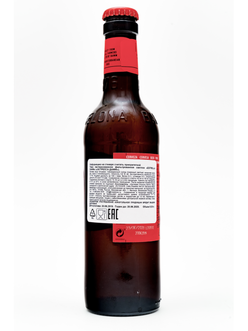 Пиво Estrella Damm светлое, 0.33л