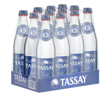Вода Tassay газированная стекло, 500мл x 12 шт