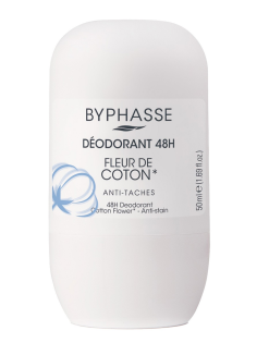 Дезодорант-ролик Byphasse Fleur De Coton, 50мл