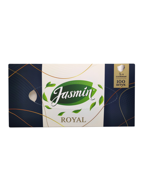 Салфетки бумажные Jasmin Royal 3 слоя, 100шт