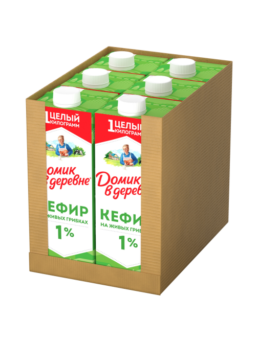 Кефир Домик в деревне 1%, 1кг