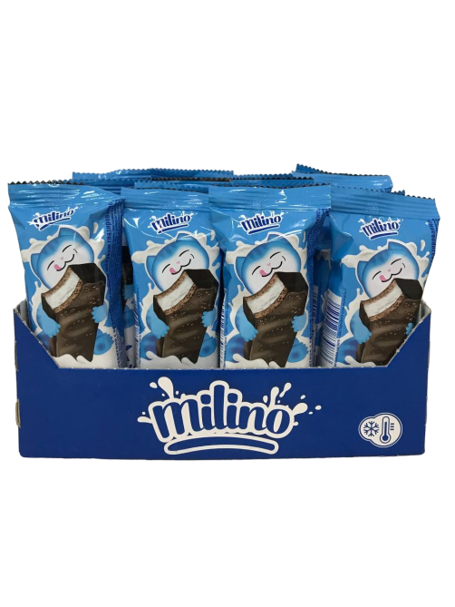 Пирожное бисквитное глазированное Milino с какао и молоком, 30г