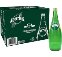 Вода Perrier минеральная газированная стекло, 750мл x 12 шт