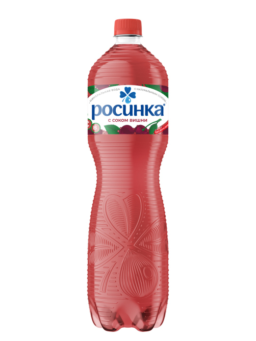 Вода Росинка Лайт со вкусом вишни питьевая газированная, 1.5л